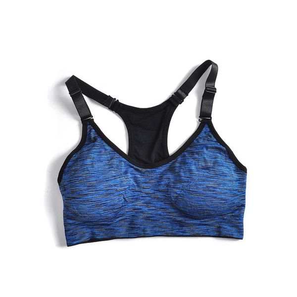 

gym clothing 2021 yoga running fitness sports bra female absorbing no steel ring full cup underwear, White;black