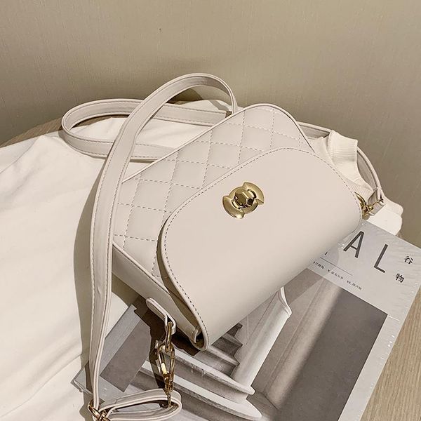 

cross body lattice square crossbody bag 2021 fashion pu leather women's designer handbag travel shoulder messenger