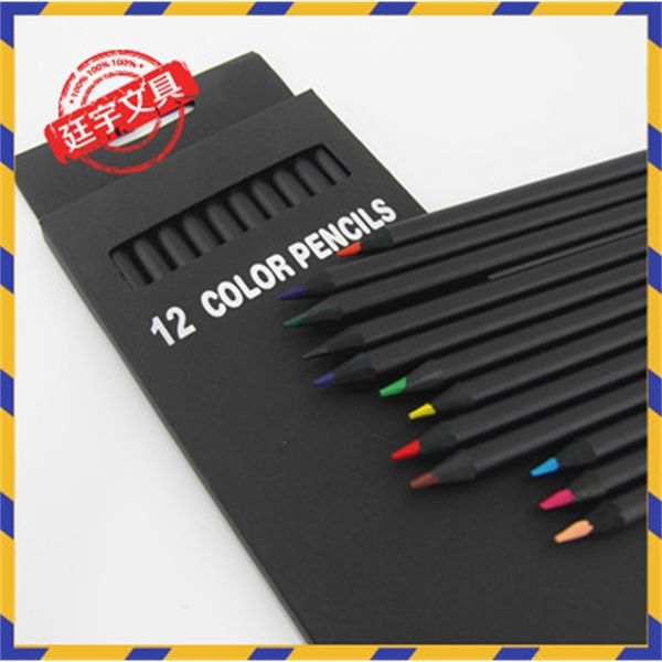 

grade high painting pencil high black wood color set, Black;red
