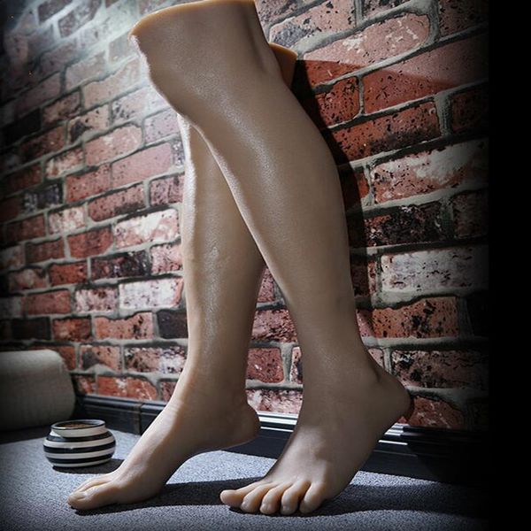 57cm gerçek erkek ayak sanat manken gövde bebek ayakkabı kan vesse silikon fotoğrafçılık çorap kumaş model ayak parmağı versiyon silika jel d069
