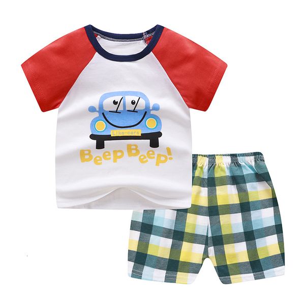 

cotton baby new suit children's t-shirt short sleeve shorts, Black;white