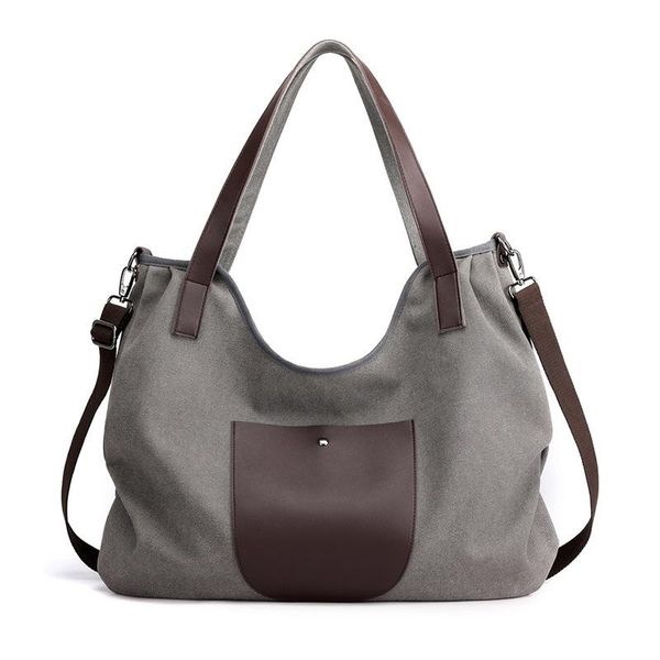 

evening bags ladies handbag casual vintage hobo canvas mulit-pocket daily purse messenger handle shoulder large tote school shopping bag