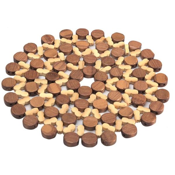 

table runner round heat resistant bamboo mat desk insulation cup placemat