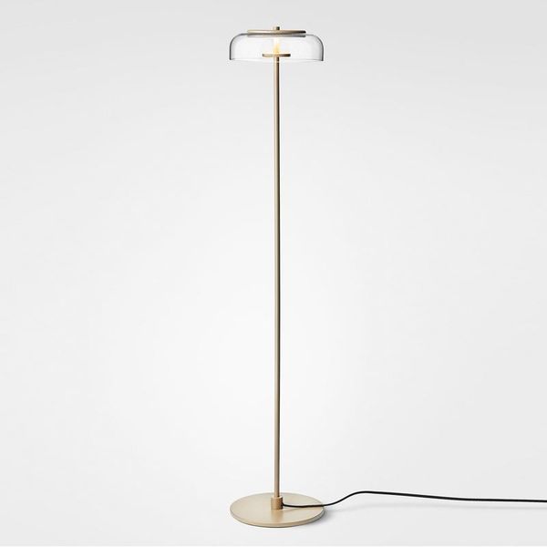 

nordic post modern minimalist iron body glass shade led floor lamp for living room bedroom stand light fixture study led decor
