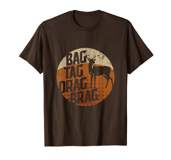 

bag tag drag brag deer hunter bucks stag antlers funny shirt, Mainly pictures