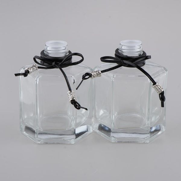 

storage bottles & jars 2x 100ml pretty fragrance reed diffuser glass aroma oils containers