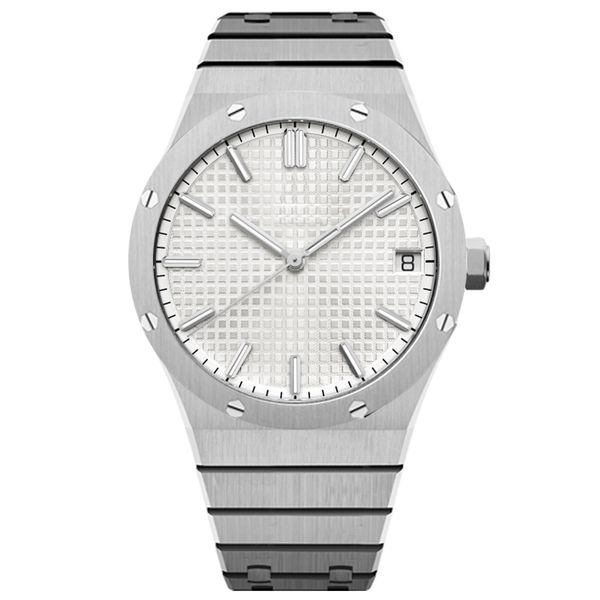 

de luxe montre mens automatic mechanical watches classic style 42mm full stainless steel swim wristwatches sapphire super luminous watch, Slivery;golden