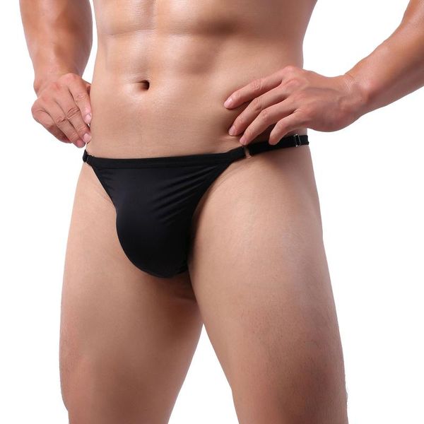 

underpants men underwear low waist briefs cotton breathable male panties cueca tanga u pouch comfortable man slip homme, Black;white