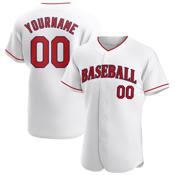 

custom white red-navy-90898 authentic baseball jersey, Blue;black