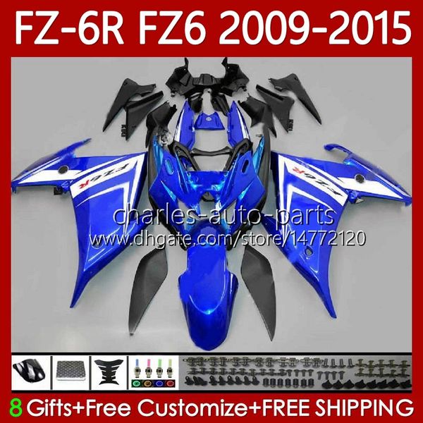 Carenature OEM per YAMAHA FZ 6R 6N 6 FZ6 R N 600 FZ-6R FZ600 FZ6R Nuovo blu 2009 2010 2011 2012 2013 2014 2015 Corpo 103No.126 FZ-6N 09 10 11 12 13 14 15 FZ6N 09- 15 Kit Carrozzeria