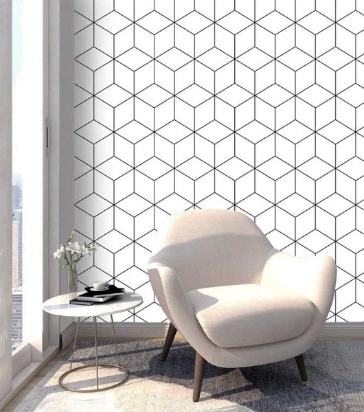 

luckyyj peel and stick wallpaper white and black contact paper stripe self-adhesive removable wallpaper for wall covering