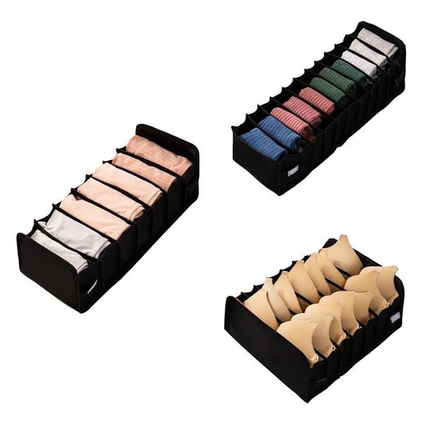 

storage drawers collapsible compression underwear box bra panties socks drawer compartment organizer home tool