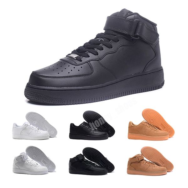 

2021 new classical 1 white black low high cut men women sneakers skate shoes one athletic shoe size 36-46