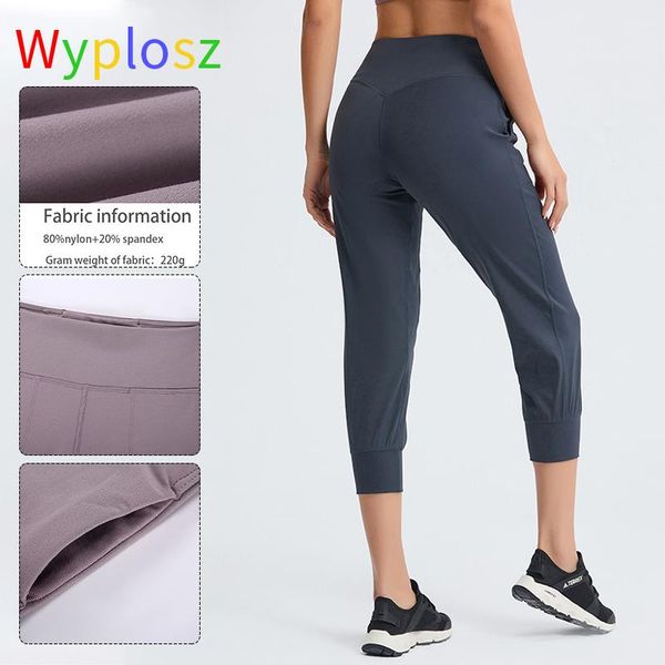 

wyplosz yoga pants workout high wist leggings sports women fitness gym stitching pockets running tights mouth gym clothing, White;red
