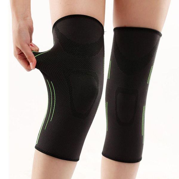 

elbow & knee pads 1 pc outdoor breathable basketball football sports pad high elastic tight protective kneelet, Black;gray