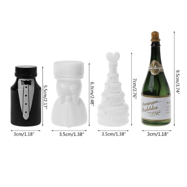

party decoration 2021 10pcs/lot empty bubble soap bottles wedding mariage boda children's toy bubbles maker kids outdoor toys