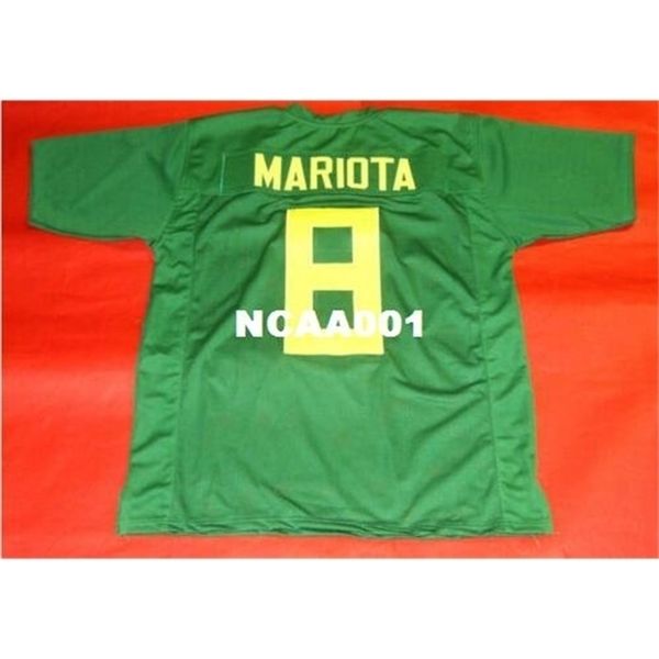 

668 custom #8 marcus mariota custom oregon ducks college jersey size s-4xl or custom any name or number jersey, Black