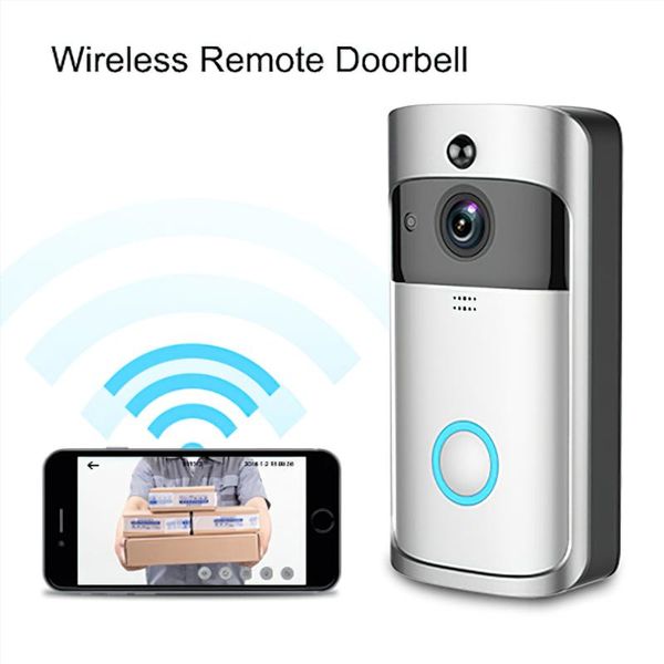 

video doorbell camera hd wifi doorbell wireless operated motion detector audio speaker night vision home security camera