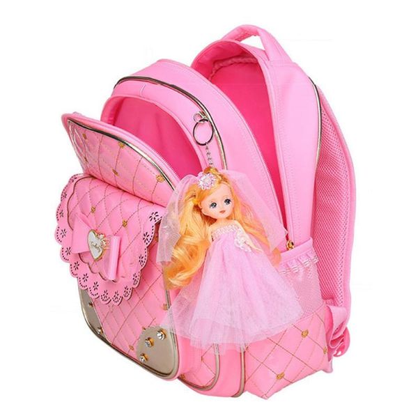 

cute children school backpacks bags bow backpacks for bag students girls waterproof schoolbag kids book primary xikuh, Red;black