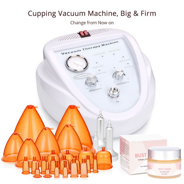Vakuummaschine Big Cup Brustforming Massagegerät für Butt Hubvergrößerung Hebezeug Produkte mit Becher Körperform Lymphdrainage