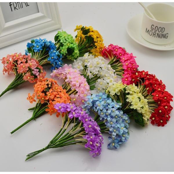 

36pcs silk flower plum stamen berry artificial flowers for home wedding car decoration sky stars diy scrapbookin jllhzw