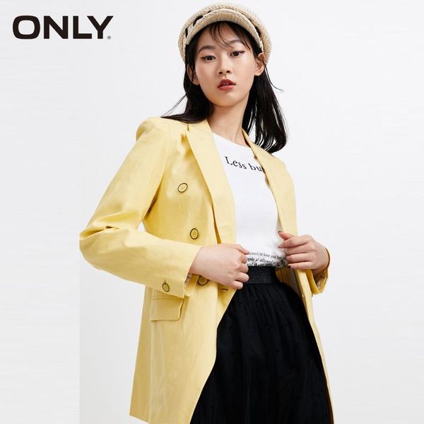 

only pure color british style loose fit suit blazer |120108527, White;black