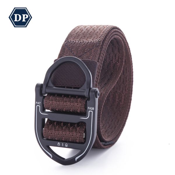 

durable fashion the felt 3.8cm outdoor fast drying sports nylon belt multifunctional training safety tactical, Black;brown