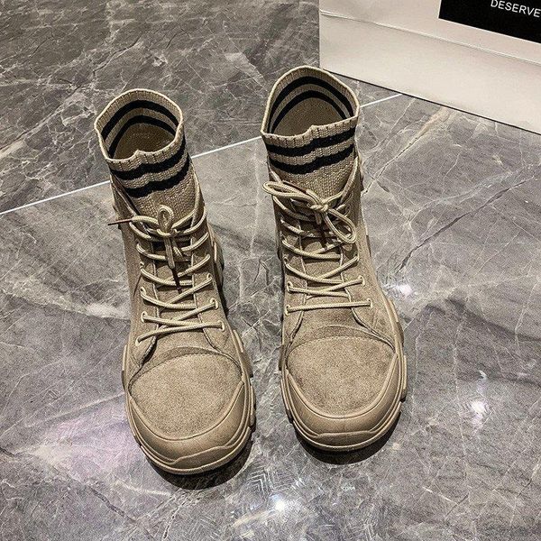 

boots autumn and winter high shoes locomotive style fashion ladies casual sports women fitness, Black