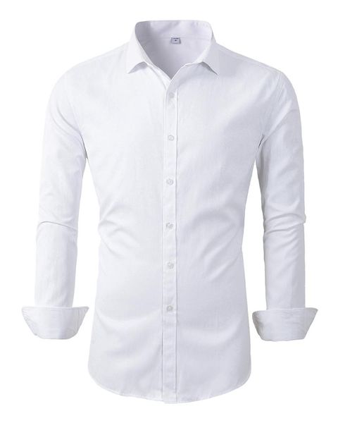 

beninos mens long sleeve slim fit dress shirts, White;black