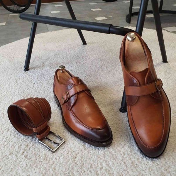 

dress shoes men pu leather tan buckle lefu business wedding hairstylist classic versatile xm418 x9px, Black