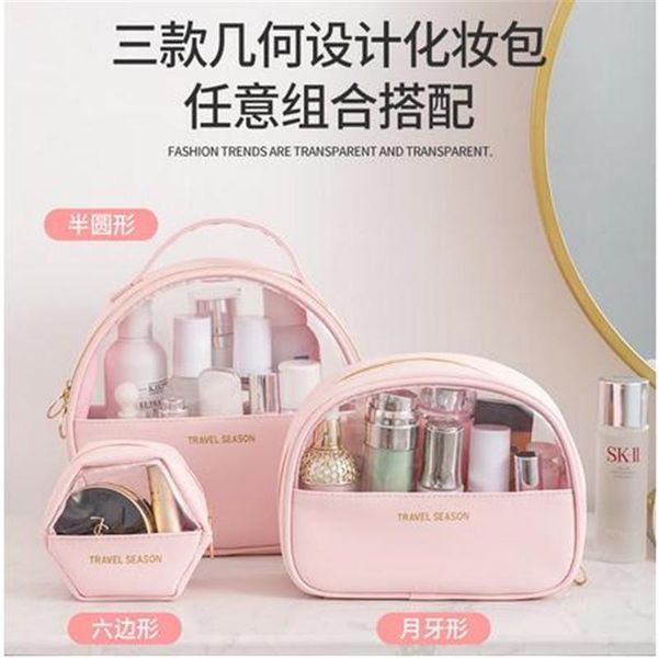 

storage bags outdoor girl makeup women cosmetic bag toiletries organizer waterproof clear female make up cases