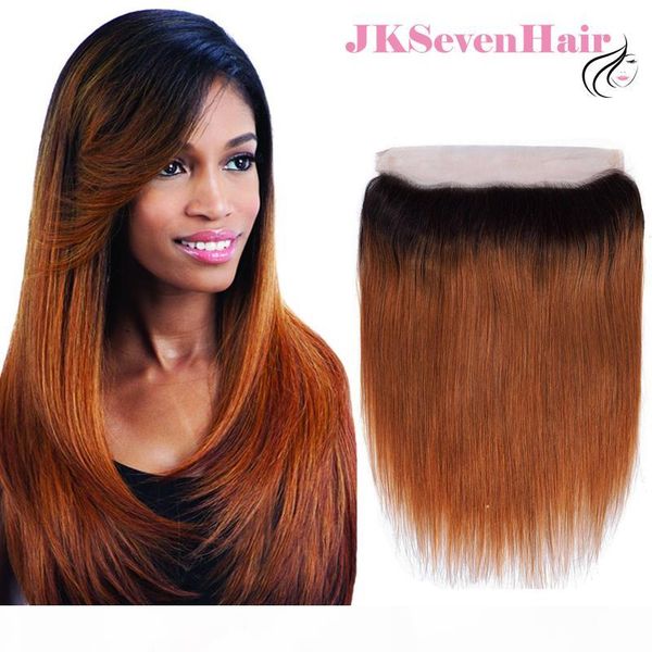 

ombre 1b 30 brazilian straight hair 13x4inch lace frontal two tone 30 malaysian peruvian indian ear to ear frontal with baby hair, Black