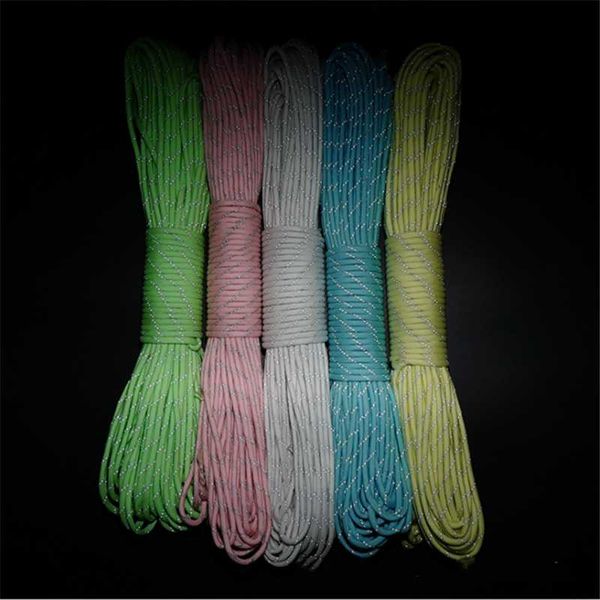 

4mm luminous parachute rope rope lanyard hiking camping diy rock climbing camping survival equipment