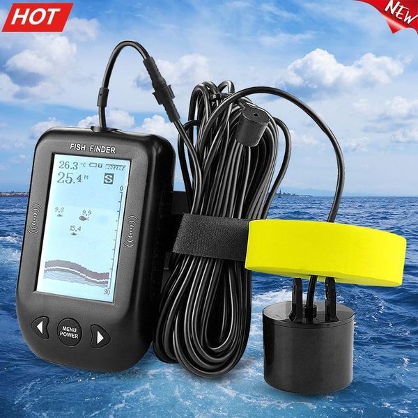 

fish finder alarm 100m portable sonar lcd finders fishing lure sounder for normal