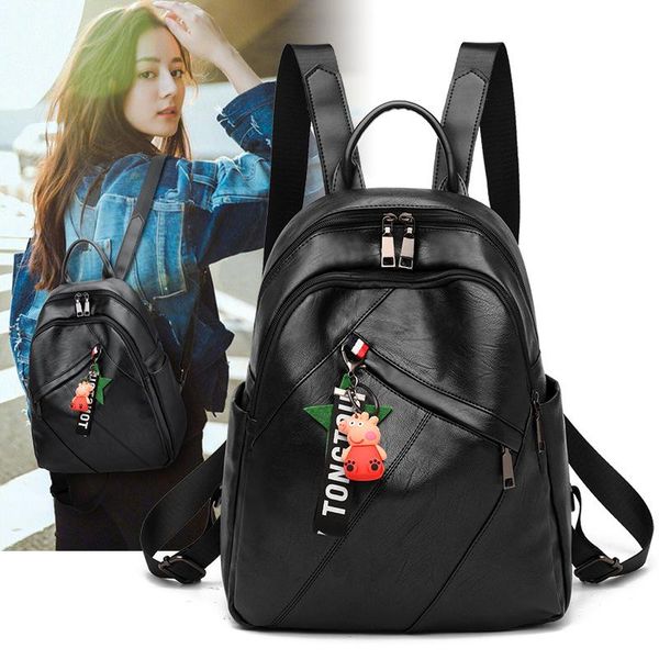 

outdoor bags backpack women korean version of 2021 fashion college style mini rivet bag ladies