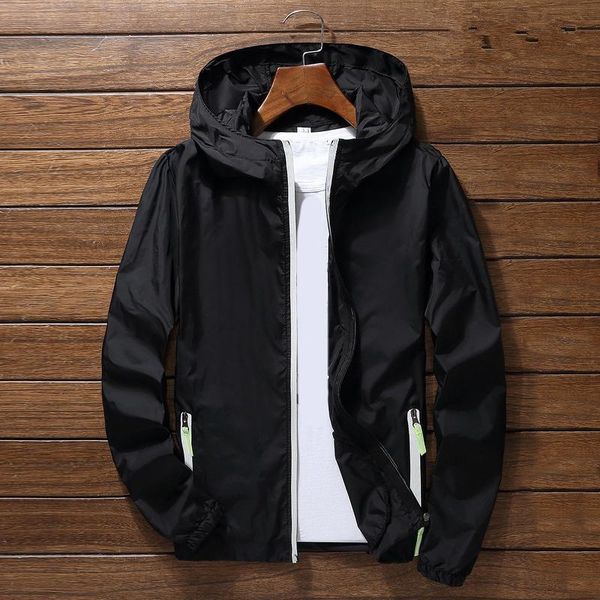 

women's jackets casual men spring autumn windbreaker slim fit zipper coat solid hooded bomber jacket plus size 7xl, Black;brown