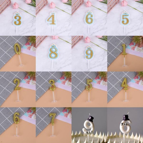 

kids girls birthday party crown candles cake arabic numerals birthday candles gold sliver kids crown