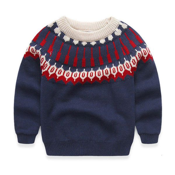 

baby round neck jacquard 2020 winter clothes boys' wear children's thickened sweater fashion my-0880, White;black