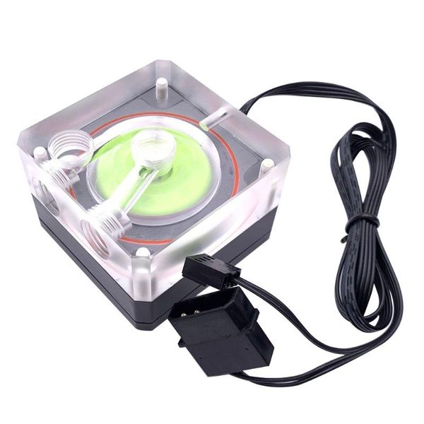 

computer base pc plastic fan accessories for cooling system 500l/p flow g1/4 thread easy install low noise cpu water pump