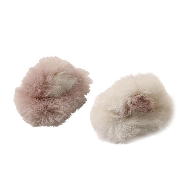 

hair accessories snap clips furry cat ears side lovely animal barrettes hairpin creative halloween, Slivery;white