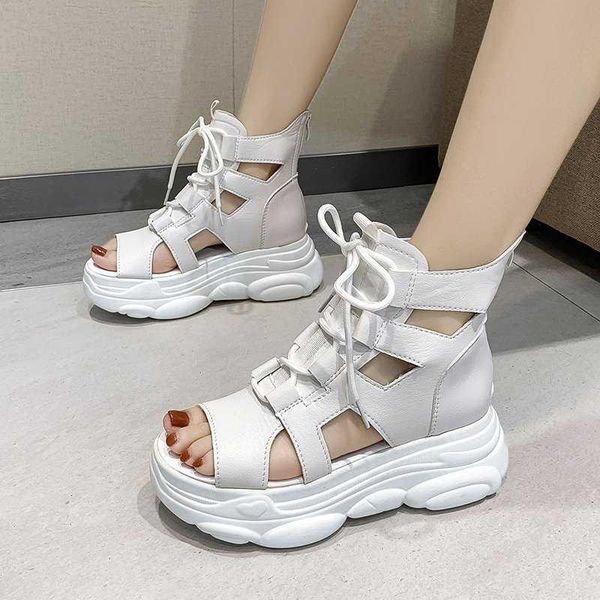 

dress shoes summer platform sandals women 2021 wedges thick bottom casual woman fashion plus size comfort gladiator, Black