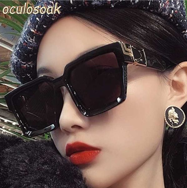 

sunglasses 2021 women men fashion square personality uv400, White;black