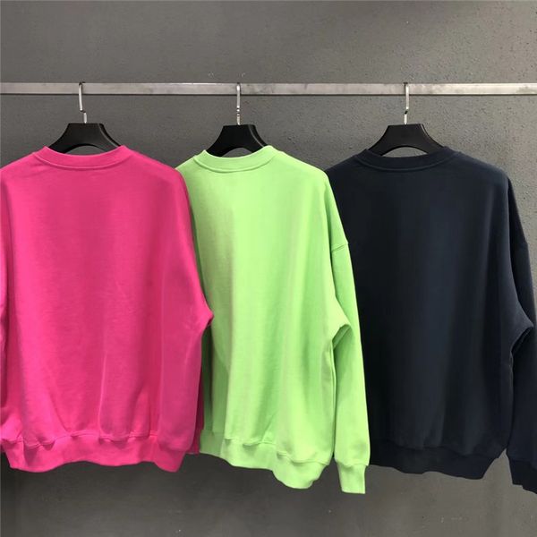 

2021 new bordado welldone sweatshirts masculino feminino 1:1 alta qualidade oversize hoodie com capuz we11 bem feito pulver kj28, Black