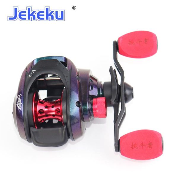 

baitcasting reels jekeku carbon fishing reel max drag 6kg magnetic brake system 10+1 bb7.1:1 black king coil light