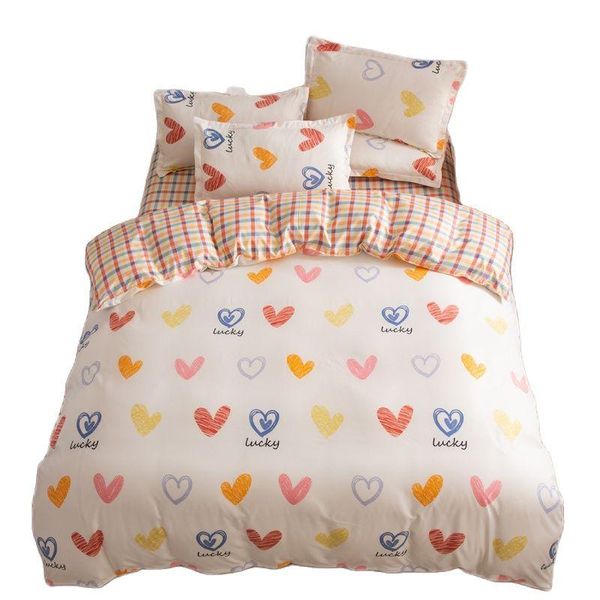 

bedding sets girl's room decoration bedspread single full  king family size bed flat sheet pillowcase & duvet cover set