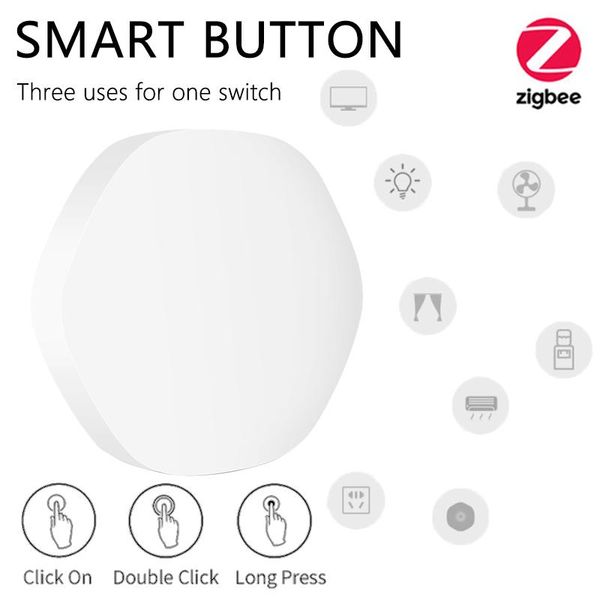 

smart home control zigbee 3.0 tuya wireless switch button multi-scene linkage work with alexa google hub