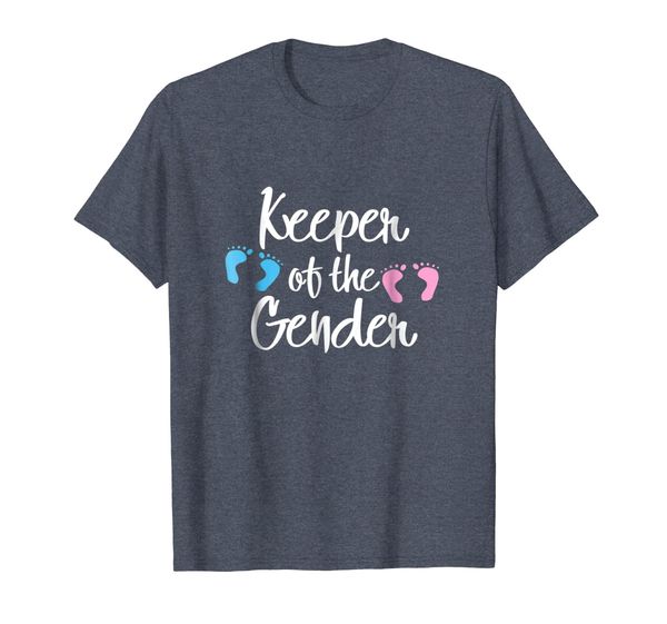 

shirt keeper of gender reveal party idea baby announcement, White;black