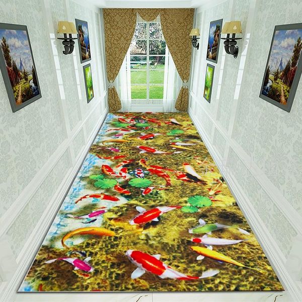 

new arrival 3d cobblestone corridor bedroom rugs soft flannel entrance doormat modern flowers area rug living room home carpet