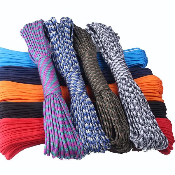 

dhl 15,30,50pc/lot paracord 550 100ft paracord rope mil spec type iii 7strand paracorde outdoor survival wholesale