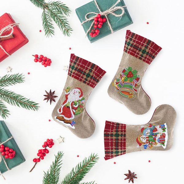 

christmas decorations stockings socks snowman santa elk candy bag tree pendant doll hanging decor year gift